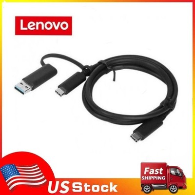 Genuine Lenovo Hybrid USB-C to USB-C with USB-A Adapter Cable 4X90U90618 03X7470