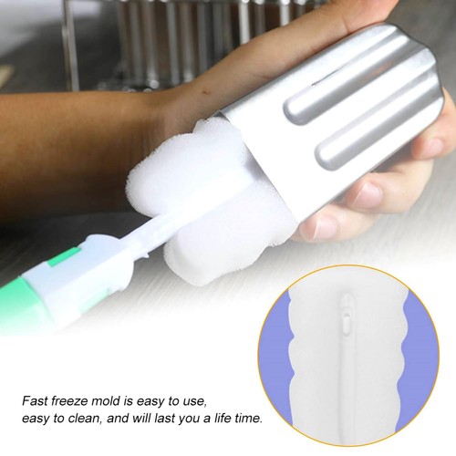 Stainless Steel Ice Cream Pop Moulds 10 with 100 Stick Holders Round Head - Picture 3 of 12