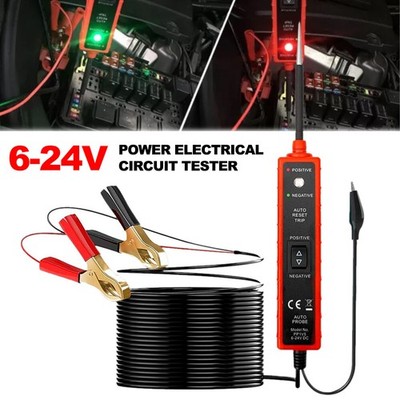 KFZ Prüflampe Spannungsprüfer 6-24V PKW LKW Auto Power Probe Stromkreistester