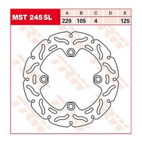 Trw Bremsscheibe (FüR: Honda Vtr 1000 SP1 SC45 00-01 Hinten )