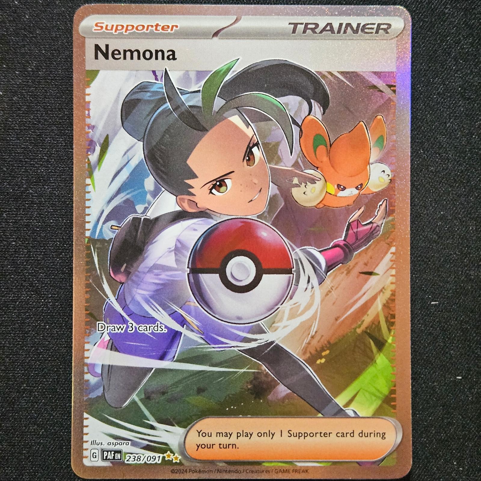 Pokemon NEMONA 238/091 PALDEAN FATES Holo
