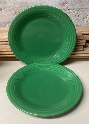 Vintage Homer Laughlin FIESTA Ware MEDIUM GREEN Dinner Plate(s) 10 1/4" D