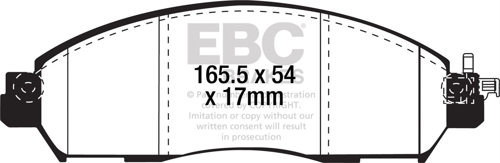 EBC DPX2310 BRAKE PAD SET DISC BRAKE Front