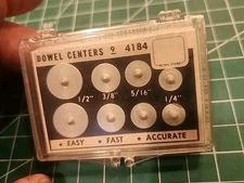 Sears Roebuck Simpson Craftsman Dowel Centers 9 4184 Set Vtg USA Metal - gwT2