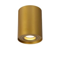 Aufbaustrahler Aluminium Messing Esszimmer GU10 B:9 Cm Deckenspot Wohnzimmer