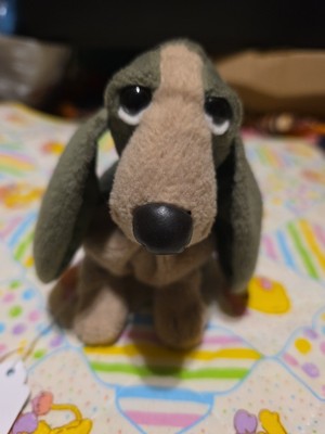 APPLAUSE HUSH PUPPIES PINE GREEN BEAN BAG PUPPY DOG SPECIAL EDITION PLUSH