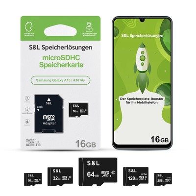 micro SD Speicherkarte Memory für Samsung Galaxy A16/A16 5G 16 32 64 128 256 GB
