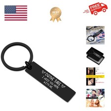 Elegant Drive Safe Keychain - I Need You Here With Me - Gift for Husband/Dad