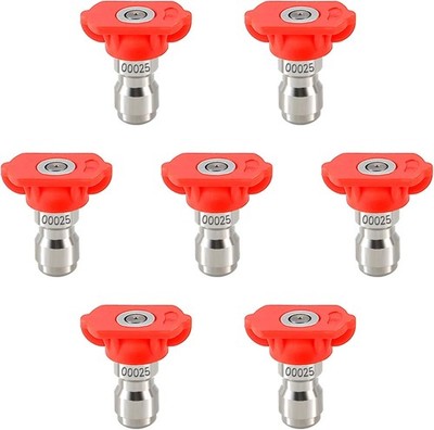 Tool Daily Pressure Washer Tips, 0 Degree Red Power Nozzle Tips 7 