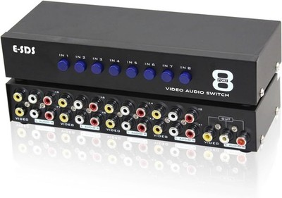 E-SDS 8 Input RCA AV Switch Selector