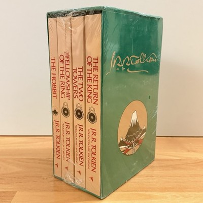 J.R.R. Tolkien 1979 4-Book Boxed Set The Hobbit Lord of the Rings NEW SEALED