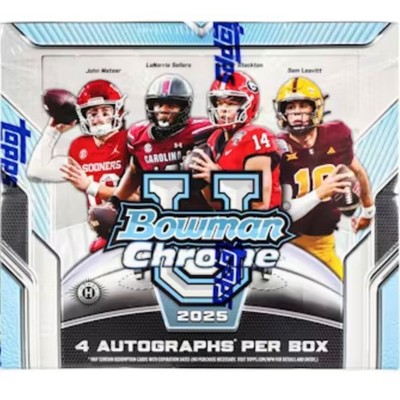 2025 Bowman Chrome University Football - Base & 1st Bowman (Pick Your Card) A8