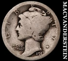 1917 Silver Mercury Dime - Scarce  Better Date  No Reserve  #i703