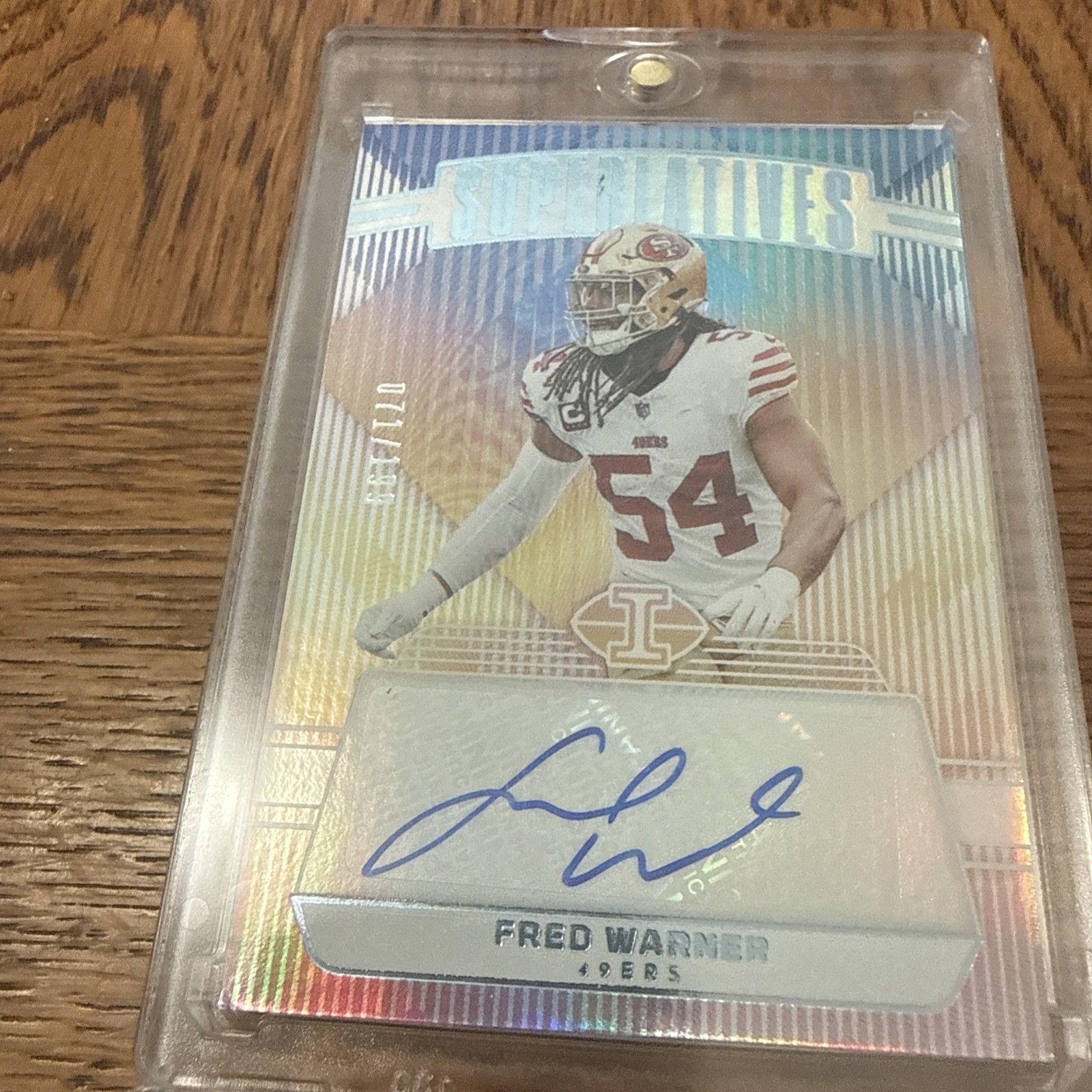 Fred Warner 2023 Superiatives Auto Numbered 071/199