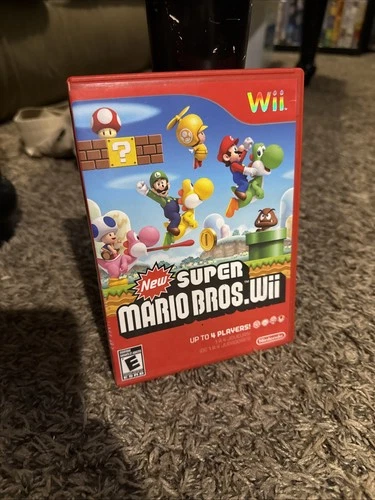 New Super Mario Bros. Wii (Nintendo Wii, 2009) Box ONLY