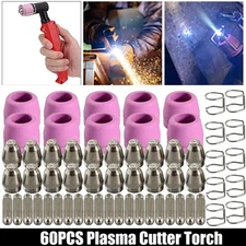 60pcs Plasma Cutter Torch Consumables Kit for SG-55, AG-60, WSD-60 CUT50 60Amp