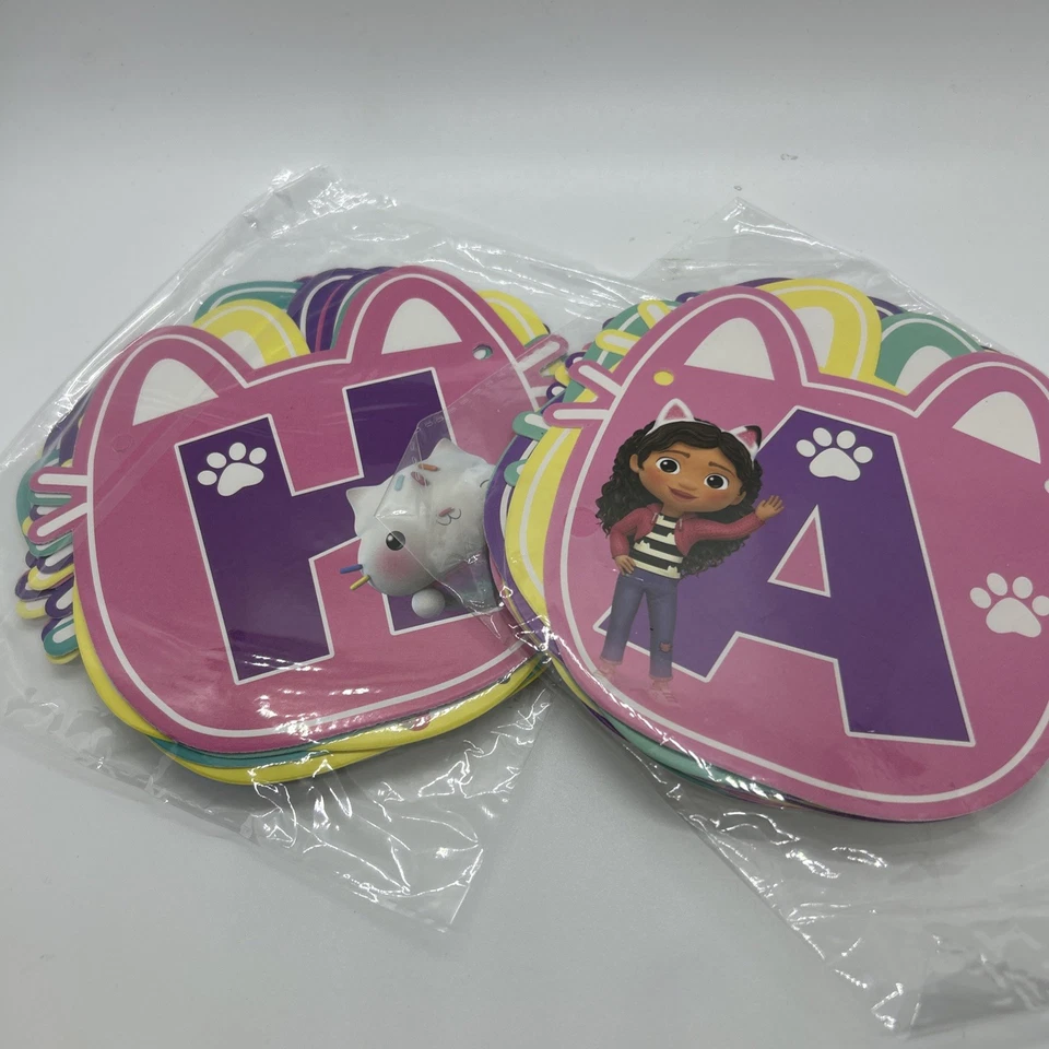 ОГРОМНЫЙ ЛОТ принадлежностей для вечеринки на день рождения кукольного домика Gabbys тарелки украшения скатерть - Изображение 4 из 4