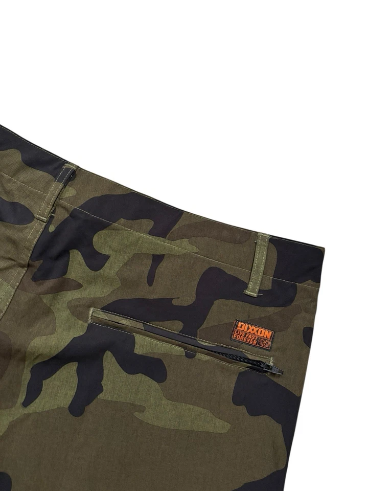 Dixxon Shorts Mens Size 34 Green Camo Performance Stretch Summer Lightweight 10" - Image 4 of 4