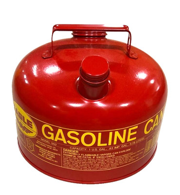 Eagle 502 2.5 Gallon Red Steel Gasoline Safety Can USA UL Listed NOS OSHA