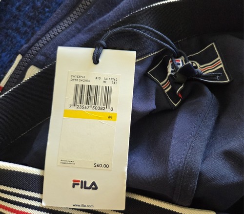 NWT FILA Settanta Track Jacket Navy White Red Size S & Match Dyer Shorts Sz M - Picture 10 of 10