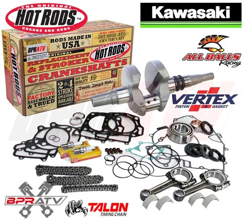 Hot Rods Bottom End Rebuild Kit Brute Force 750 12-20 Crank Bearings & NGK Plugs - Picture 2 of 24