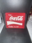 Coke Collectible: Vintage Coca Cola Wallet. Coke Is It. 1980s American Soda Pop