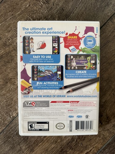 U Draw Game tablet with uDraw Studio: Instant Artist Nintendo Wii Art ...