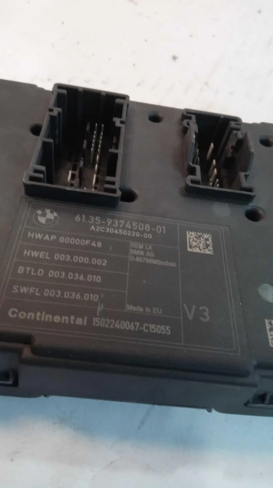 BMW 320I 2015 módulo de control de carrocería OEM 554928 usado 120 k millas blanco Foto 2 de 4