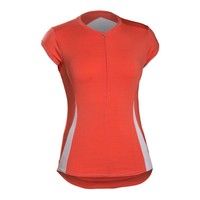 Women's Wsd Bontrager Vella Jersey Sleeveless Size Large Orange/white Women's Wsd Bontrager Vella Jersey Sleeveless Size Large Orange/white