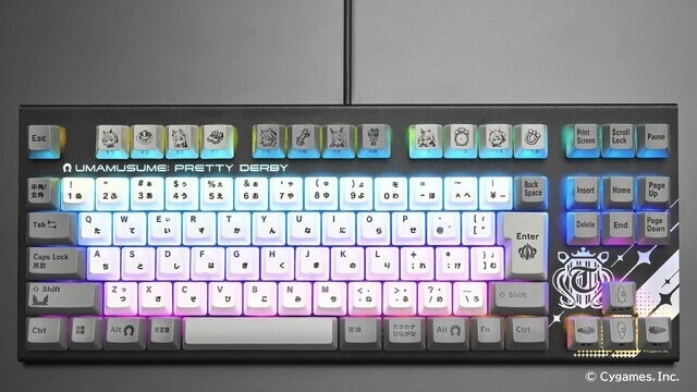 ウマ娘 ✕ REALFORCE GX1 Keyboard Cygames ウマ娘×REALFORCE GX1 Keyboard」登場。Cygames通販限定 - PC Watch