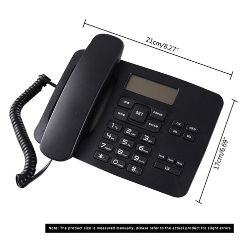 Telefon przewodowy Telefon stacjonarny Duży przycisk Telefony stacjonarne z dzwoniącym - Zdjęcie 8 z 8