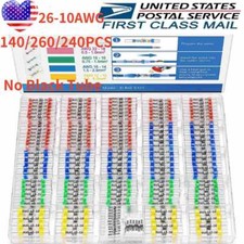 340/160PCS Waterproof Solder Stick Seal Sleeve Heat Shrink Butt Wire Connectors