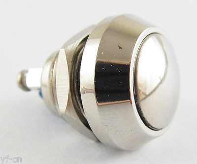 4x Silver Metal Round Dome Push Button Momentary Waterproof Switch 12mm QN12-A3