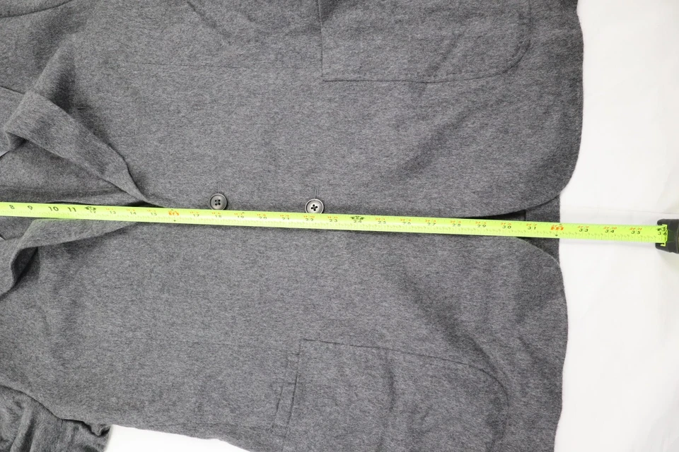 Abrigo deportivo Patrick James Reserve para hombre talla 44L gris 2 botones 100 % cachemir Foto 4 de 4