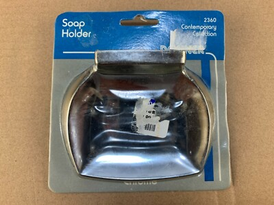 #ad Vintage Mid Century MCM Bathroom Kitchen Soap Dish Chrome Tray Shelf Holder Atom $38.24