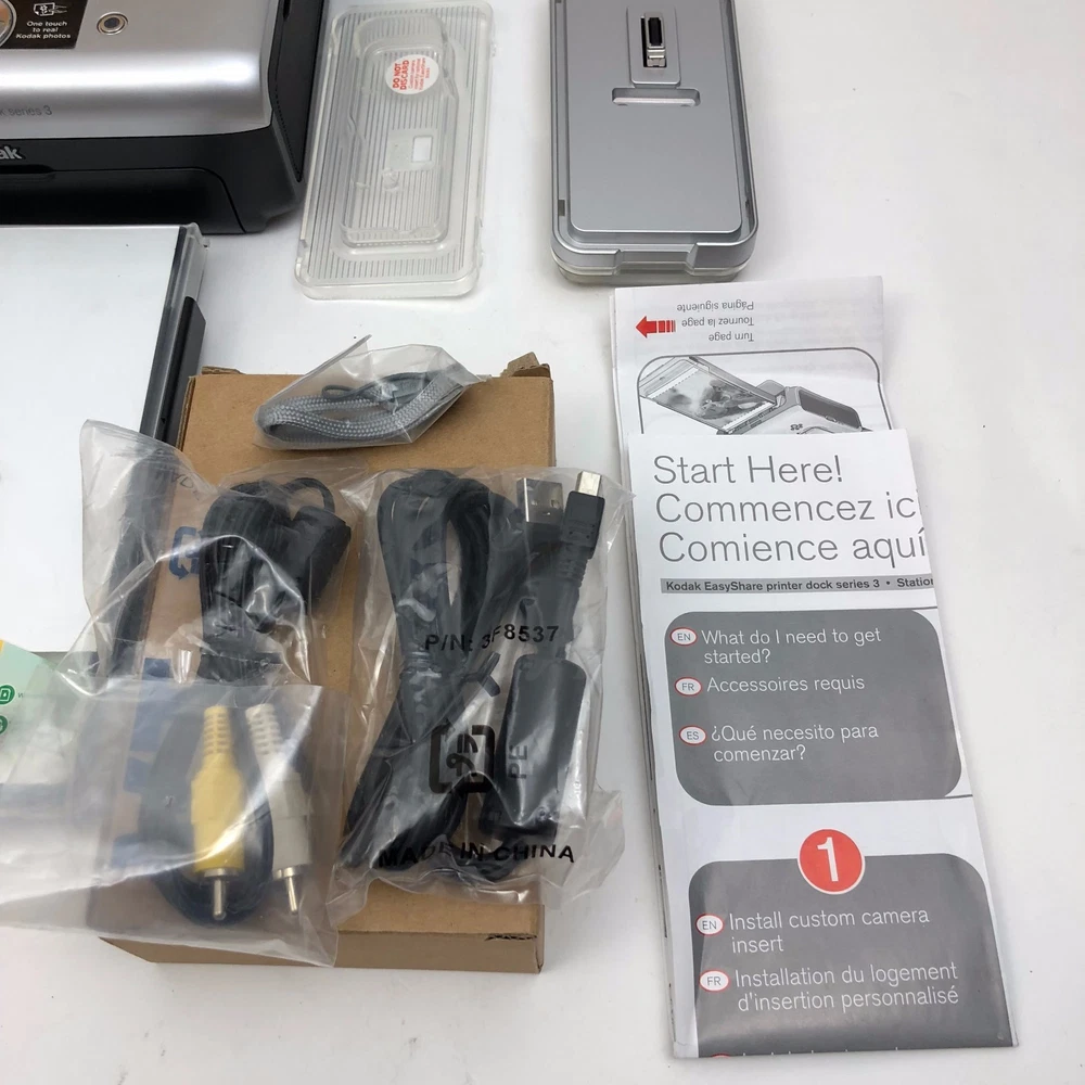Kodak Easyshare Photo Printer Dock Series 3 Bundle for Parts or Repair