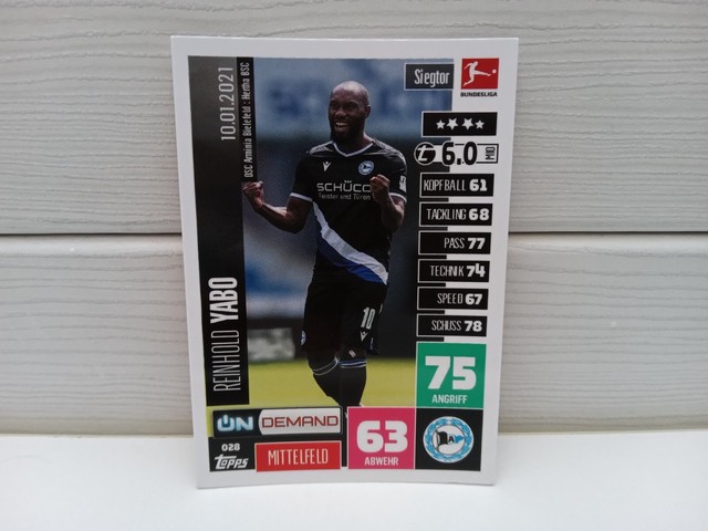 Match Attax - 20/21 - Reinhold Yabo - Arminia Bielefeld - On Demand - 028 Match Attax - 20/21 - Reinhold Yabo - Arminia Bielefeld - On Demand - 028