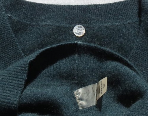 Maglione donna Margaret O’Leary US taglia M L morbido 100% cashmere scollo a V DIFETTI - Foto 6 di 7