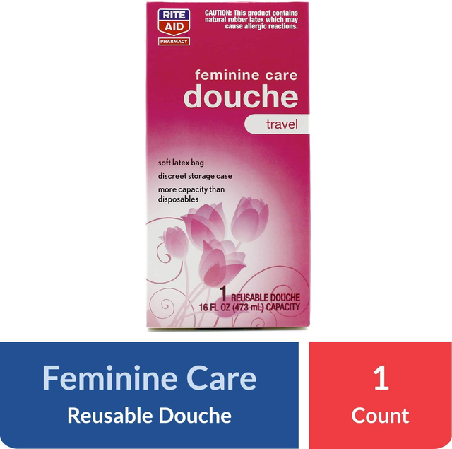 Reusable Travel Douche Storage Bag 16 Fluid Ounce Capacity l Douche