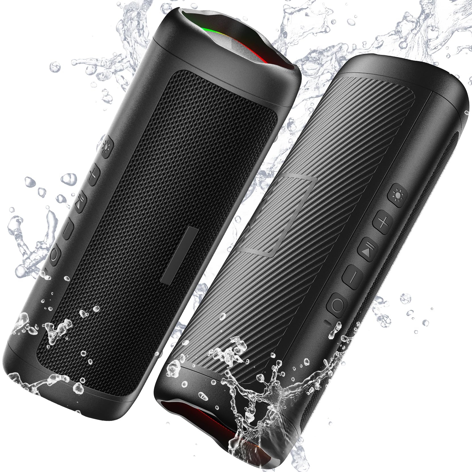 Bluetooth Speaker, IPX5 Waterproof Speaker with HD Sound, TWS Pairing, BT5.3,...-image