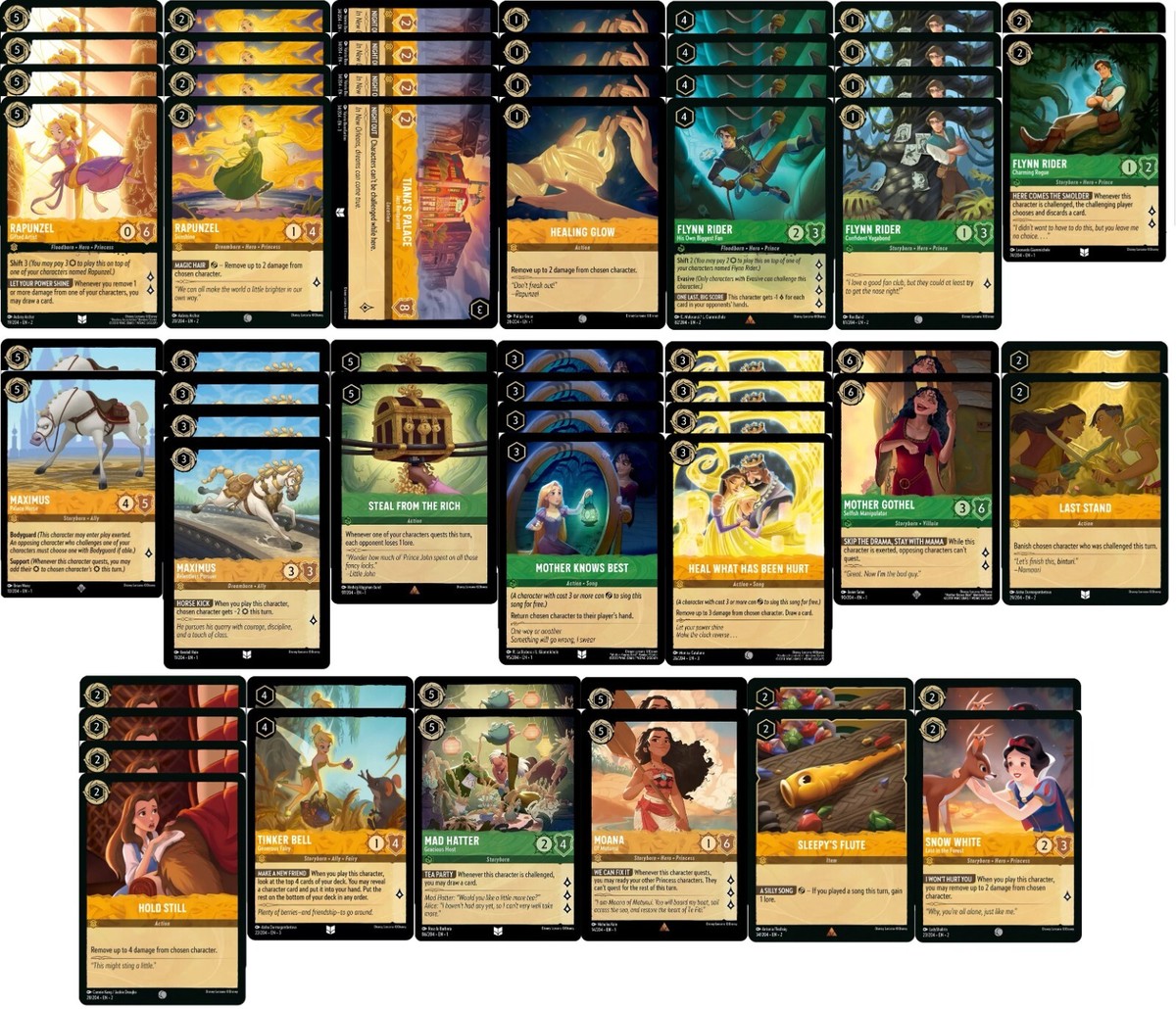 Tangled Disney Lorcana Deck - Rapunzel - Custom Built