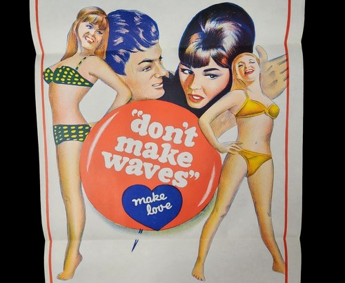 Daybill Don't Makes Waves Vintage Original Australian Movie Poster Sharon Tate - Bild 6 von 14
