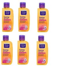 Clean Clear Foaming Face Wash used for oily and pimple prone skin of 6 x 50ml