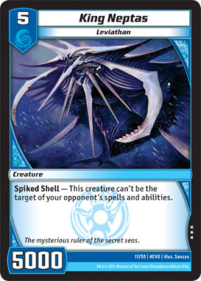 King Neptas Evo Fury Moderately Played - Kaijudo