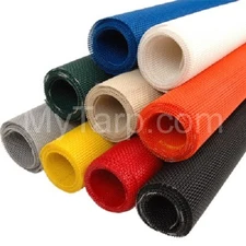 Vinyl Coated Mesh Fabric 50% Shade By The Yard -6 ft x 10 Yard - Multiple Colors