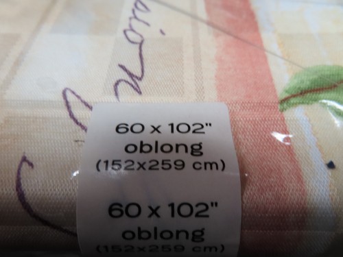 NUEVO EN PAQUETE FOOD NETWORK 60""X102"" COMPROBACIÓN DE MICROFIBRA OBLONGA, FÁCIL CUIDADO, RESISTENTE A LAS MANCHAS - Imagen 2 de 6