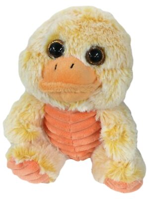 Celebrate Soft Fleece Small Fluffy Yellow Duck Stuffed Animal 7'' Plush Pal