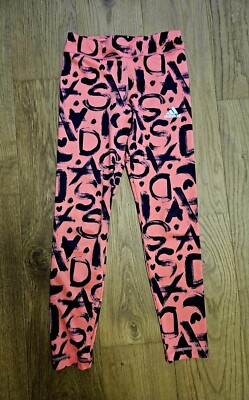 Modische & auffallende Adidas Tights für Mädchen 152 Größe M Korall-Farbe
