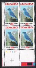 ALLYS STAMPS US Plate Block Scott #2439 25c Idaho [4] MNH F/VF [STK]