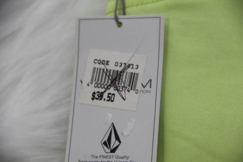 Volcom Shorts Women's Junior's Sz 1 Neon Green Chino Cotton Blend #1442 - Picture 11 of 17